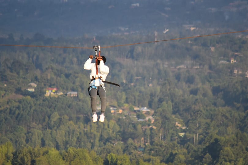 Ziplining at Ngong hills